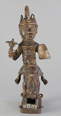 Very Nice Jumper Bronze Statue Of Benin African Tribal Art African Sculpture