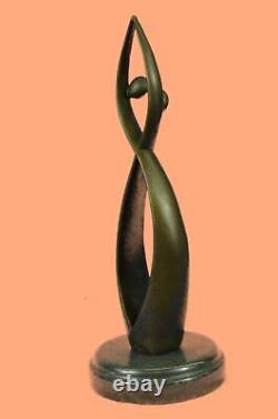 Vintage Bronze Abstract Sculpture of Modern Mid-Century Modernist Art Deco Work