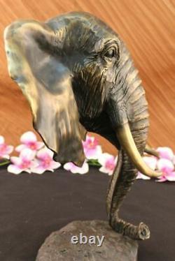 Vintage Grand Bronze Elephant Sculpture By A. Barye Beau Art Piece Figure