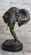 Vintage Grand Bronze Elephant Sculpture By A. Barye Beautiful Art Piece