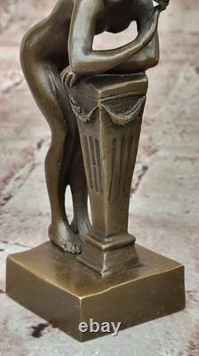 Vintage Style Bronze Art Deco Faun Satyr Bookends Cast Iron Sculpture By