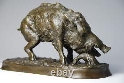 Wildlife Art - Beautiful Bronze Sculpture - Signed Mène