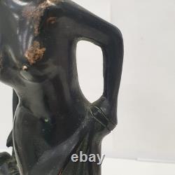 Woman Sculpture Statue 26 cm Bronze Art Nouveau Antique Style