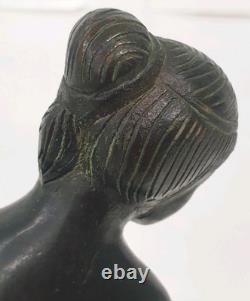 Woman Sculpture Statue 26 cm Bronze Art Nouveau Antique Style