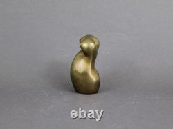 ZAHM abstract art bronze sculpture, Vintage 1990s, Signed & numbered woman bust