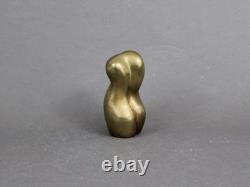 ZAHM abstract art bronze sculpture, Vintage 1990s, Signed & numbered woman bust