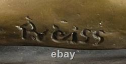 100 % Fonte Bronze Sur Marbre Base Chair Érotique Fille Genoux Lesbian Art