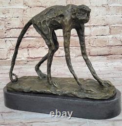 100% Véritable Bronze Singe Animaux Sauvages Et Vie Sculpture par Milo Art Déco 100% Véritable Bronze Singe Animaux Sauvages Et Vie Sculpture par Milo Art Déco