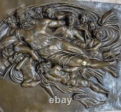 100% Véritable Bronze Tactile Par Michelangelo Bronze Sculpture Statue Art