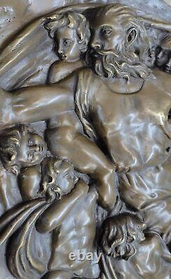 100% Véritable Bronze Tactile Par Michelangelo Bronze Sculpture Statue Art