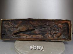 1913/20 Edouard Drouot Grd Rare Statue Sculpture Bronze Art Nouveau Deco Indien