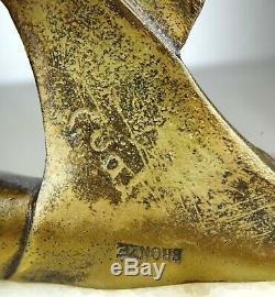 1920/30 J Sabartes Gual Statue Sculpture Art Deco Chryselephantine Bronze Diane