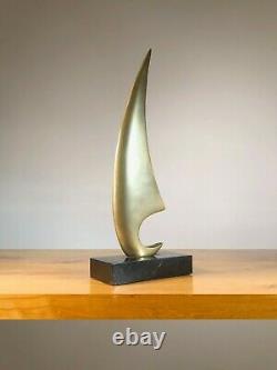 1970 Sculpture Voile Bronze Art-deco Moderniste Shabby-chic