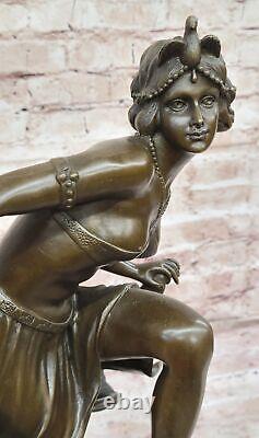 21 Classique Danseuse Signe Bronze Figurine Statue Art Déco Nouveau Marbre de