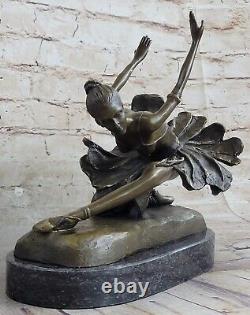 9 Western Art Sculpture Bronze Marbre Abstrait Fille Femme Belle Ballerine