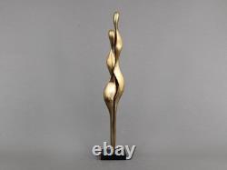 ALAIN CANTAREL couple bronze sculpture, Vintage 1970s, Abstract French art