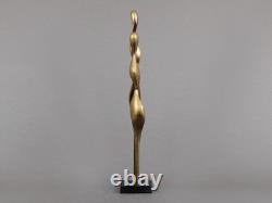 ALAIN CANTAREL couple bronze sculpture, Vintage 1970s, Abstract French art