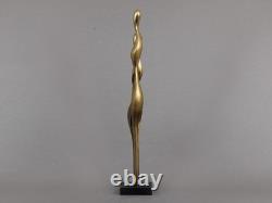 ALAIN CANTAREL couple bronze sculpture, Vintage 1970s, Abstract French art