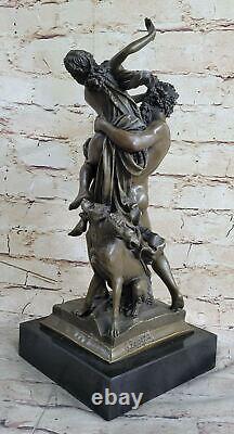 Abduction Viol De Sabine Rome Femme Bronze Sculpture Statue Figurine Art Nouvea