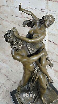 Abduction Viol De Sabine Rome Femme Bronze Sculpture Statue Figurine Art Nouvea