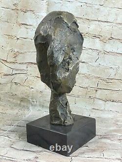 Abstrait Art Moderne Femelle Par GIA Bronze Sculpture Marbre Base Cadeau
