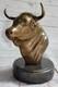 Abstrait Art Moderne Surréaliste Bull Bronze Métal Figurine Sculpture Spécial