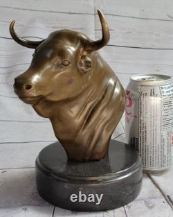 Abstrait Art Moderne Surréaliste Bull Bronze Métal Figurine Sculpture Spécial