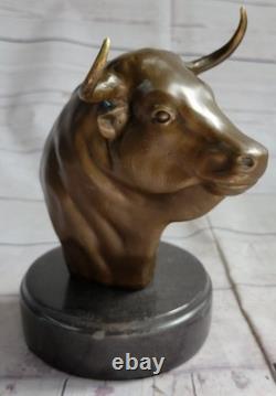 Abstrait Art Moderne Surréaliste Bull Bronze Métal Figurine Sculpture Spécial