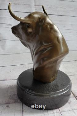 Abstrait Art Moderne Surréaliste Bull Bronze Métal Figurine Sculpture Spécial