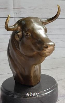 Abstrait Art Moderne Surréaliste Bull Bronze Métal Figurine Sculpture Spécial
