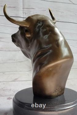 Abstrait Art Moderne Surréaliste Bull Bronze Métal Figurine Sculpture Spécial