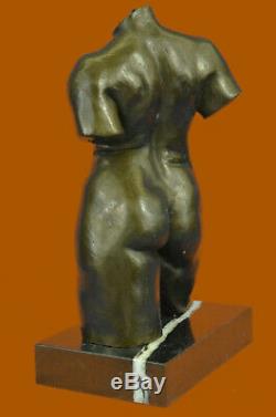 Abstrait Moderne Art Maillol Bronze Femme Buste Sculpture Marbre Figurine Solde