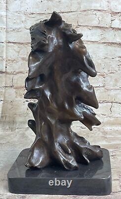 Aigle Bronze Sculpture Grand Oiseau Statue Art Déco Figurine Extérieur Solde