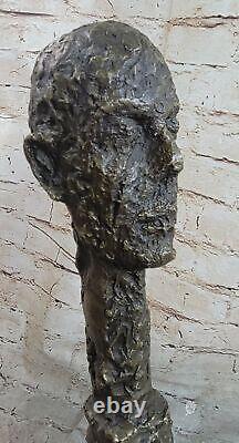 Alberto GIA Buste De Diego Art Moderne Abstrait Mi Siècle Chef-D Bronze Art