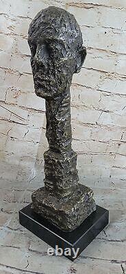 Alberto GIA Buste De Diego Art Moderne Abstrait Mi Siècle Chef-D Bronze Art