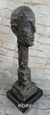 Alberto GIA Buste De Diego Art Moderne Abstrait Mi Siècle Chef-D Bronze Art