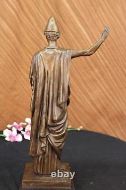 Ancient Mâle Bronze Métal Classique Art Grec Romain Sculpture Figurine Statue