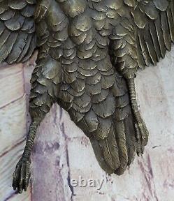 Animal Oiseau Bronze Art Ornement Sur Mural Statue Sculpture Sauvage