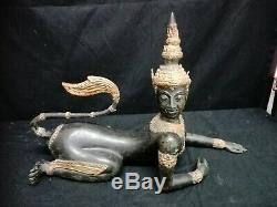 Antique Sculpture Thai En Bronze Art Oriental Chine Thaïlande