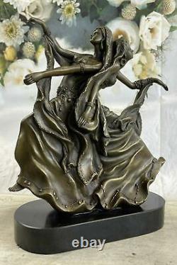 Arabe Art Dancer Sexy Filles Bronze Mode Art Déco Sculpture Ventre Artwork