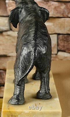 Art Asiatique Bronze Éléphant Antique Um 1900 Bien Japon Figurine Sculpture 30cm