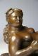 Art Contemporain-sculpture Belle Jeune Femme Alanguie Bronze Envoi Gratuit