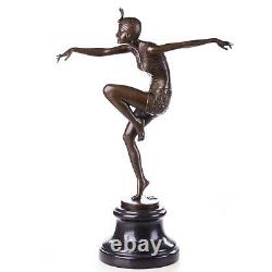 Art Déco Figure en Bronze Danseuse Bronze Sculpture Hauteur