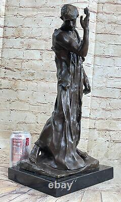 Art Déco Sculpture Copie Rodin Homme The Burghers De Calais Bronze Statue
