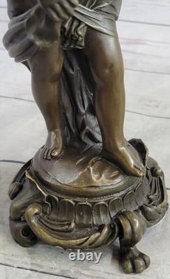 Art Déco Sculpture Moderne Bronze Fairy Maiden Statue Décor Maison 9 Haut