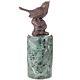 Art Deco Bronze Bird Sculpture On Marble Base