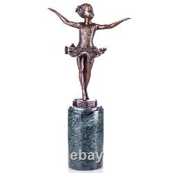 Art Deco bronze figure ballerina after F. Preiss