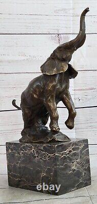 Art Faune Éléphant Par Milo Bronze Fonte Sculpture Statue Figurine