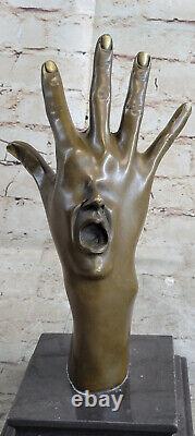Art Moderne Abstrait Détaillé Main Bronze Sculpture Musée Qualité Figure Décore