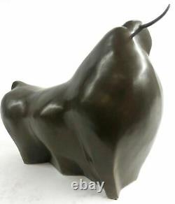 Art Moderne Abstrait Taureau Bronze Figurine Botero Statue Sculpture Figurine